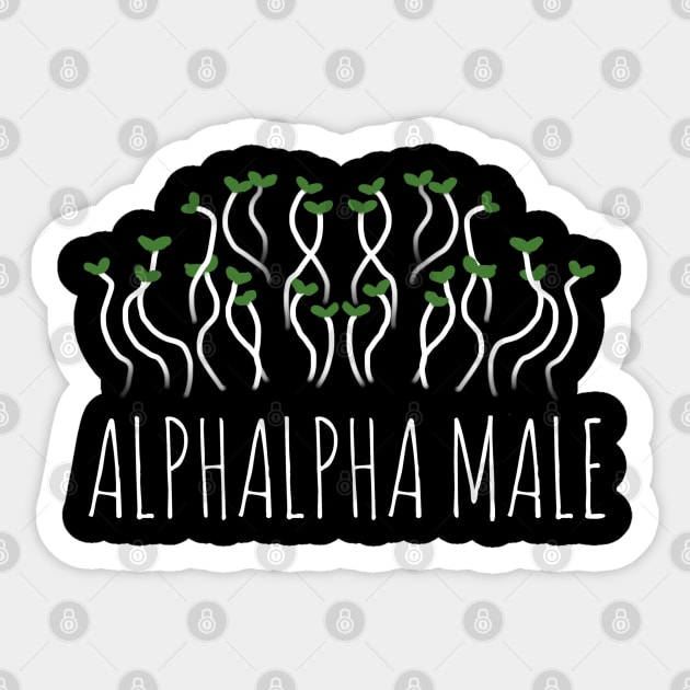 Alphalpha Male Sticker by wanungara